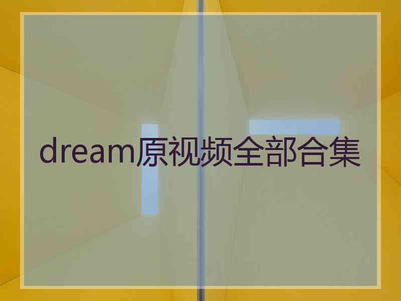 dream原视频全部合集