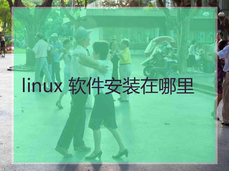 linux 软件安装在哪里